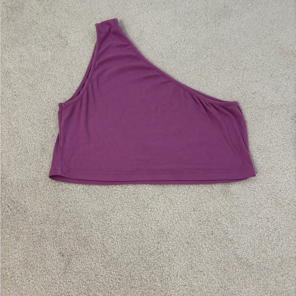 SHEIN one shoulder crop top